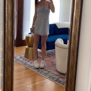 Blue floral sundress